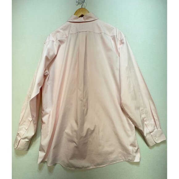 Roundtree & Yorke Gold Label Non-Iron Pinpoint Dress Shirt Mens 16.5 36T  Pink - Picture 9 of 11